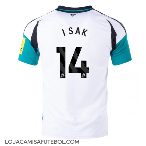 Camisa de Futebol Newcastle United Alexander Isak #14 Equipamento Alternativo 2024-25 Manga Curta